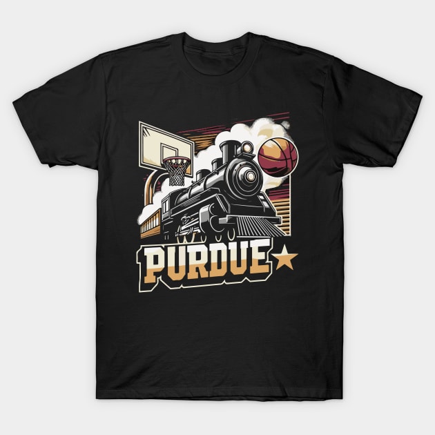 PURDUE Basketball Tribute - Basketball Purdure University Design Purdue Tribute - Basket Ball  Player T-Shirt by TributeDesigns